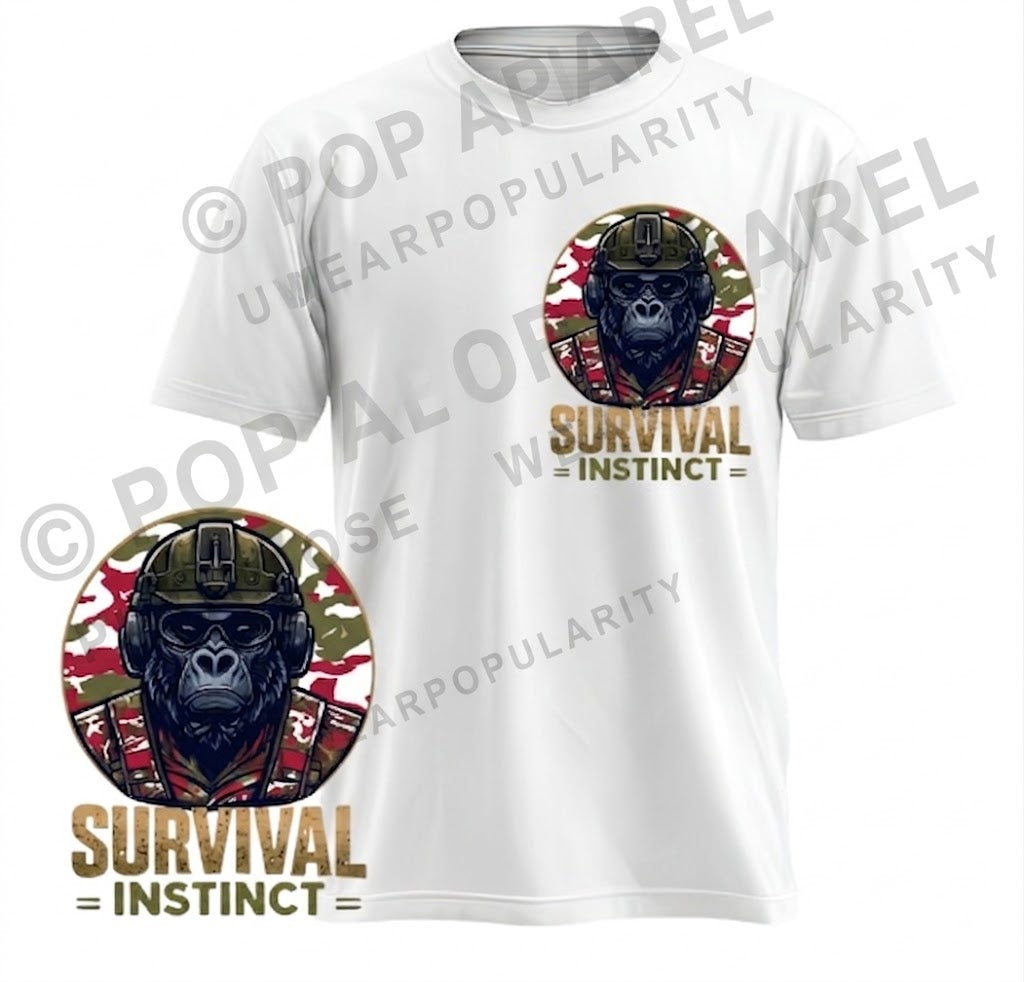 Survival Instinct Tee – Red Tango