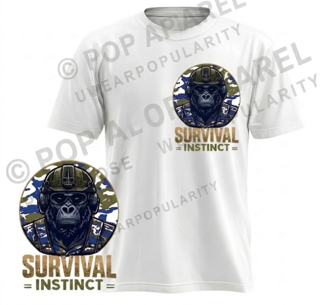 Survival Instinct Tee – Blue Tactical