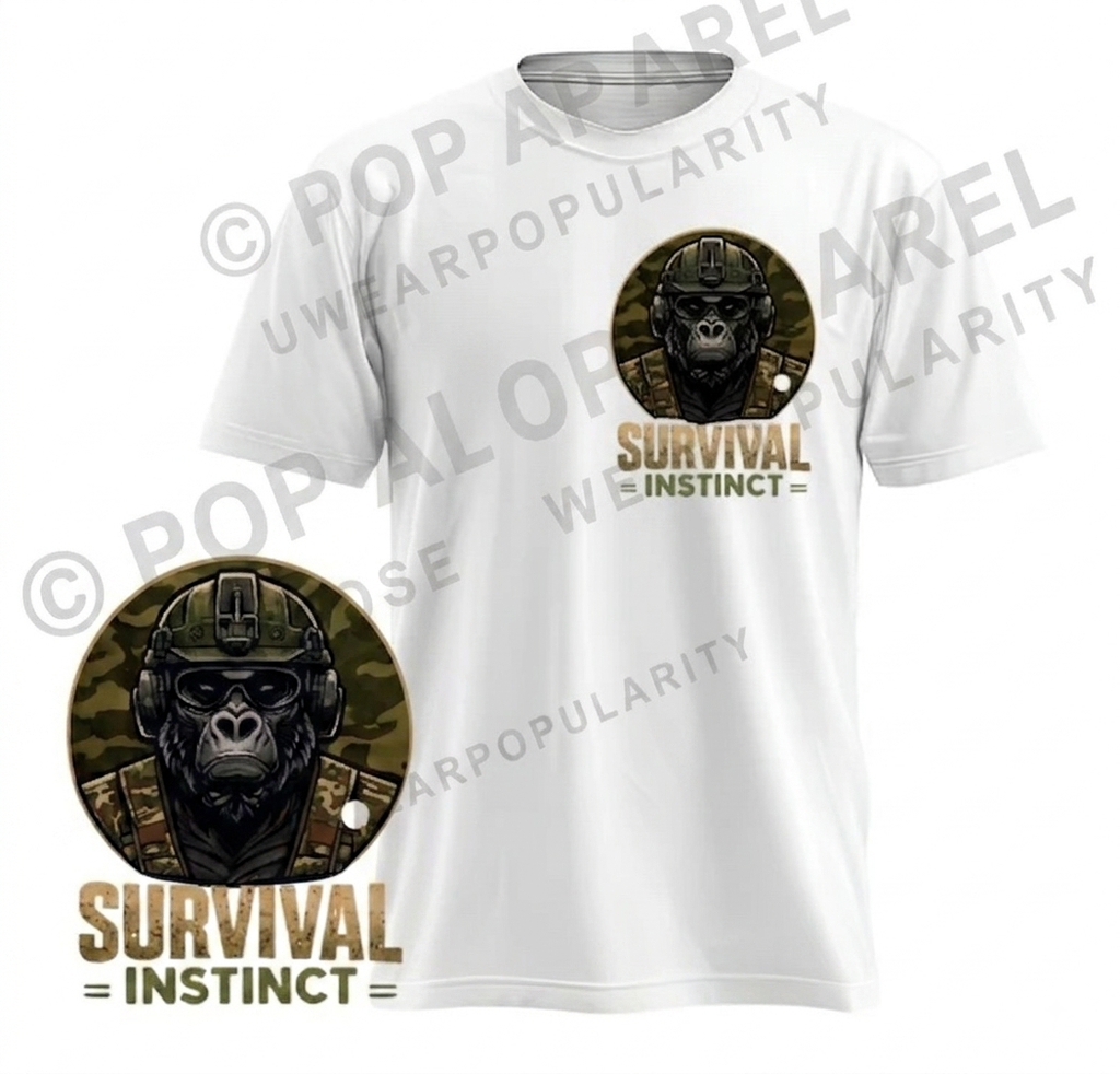 Survival Instinct Tee – Camo Commando