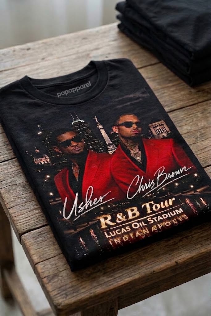 Usher & Chris Brown "Lucas Oil Stadium" R & B Tour 2026 Shirt